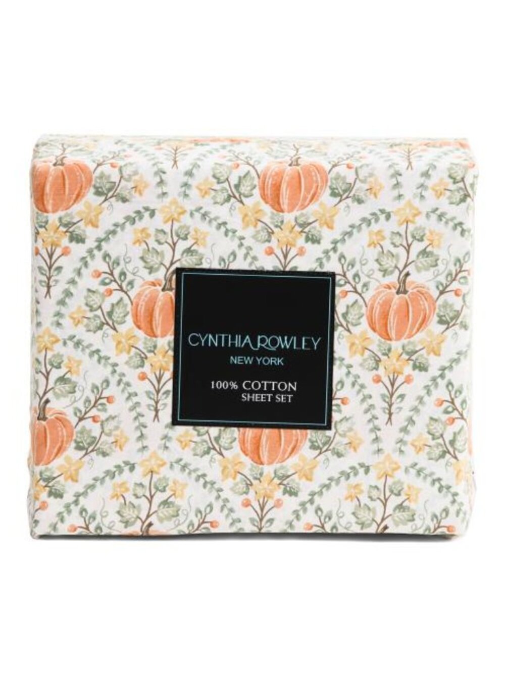 CYNTHIA ROWLEY Cotton Pumpkin Sheet Set